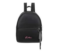 Fritzi Backpack Lou Black Donna Zaino Similpelle Cerniera Tasca Interna Tasche Aperte Quotidiano Tempo Libero Viaggio Scuola Lavoro 25 x 29 x 10 cm, Nero
