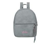 Fritzi Backpack Lou Blue Grey Donna Zaino Similpelle Cerniera Tasca Interna Tasche Aperte Quotidiano Tempo Libero Viaggio Scuola Lavoro 25 x 29 x 10 cm, Grigio Blu