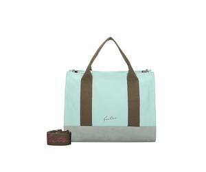 Fritzi Canvas Tote Bag Canvas Lime Shopper Borsa Donna Misto Cotone Grande Tote Bag con Tracolla per Città Festival Spiaggia Vegan 29,5 x 40 x 14 cm, Menta Salvia