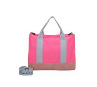 Fritzi Canvas Tote Bag Canvas Neon Pink Shopper Borsa Donna Misto Cotone Grande Tote Bag con Tracolla per Città Festival Spiaggia Vegan 29,5 x 40 x 14 cm, Rosa Neon