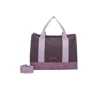 Fritzi Canvas Tote Bag Canvas Plumy Shopper Borsa Donna Misto Cotone Grande Tote Bag con Tracolla per Città Festival Spiaggia Vegan 29,5 x 40 x 14 cm, Viola