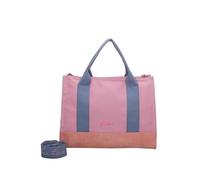 Fritzi Canvas Tote Bag Canvas Rosy Shopper Borsa Donna Misto Cotone Grande Tote Bag con Tracolla per Città Festival Spiaggia Vegan 29,5 x 40 x 14 cm, Rosa