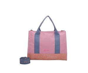 Fritzi Canvas Tote Bag Canvas Rosy Shopper Borsa Donna Misto Cotone Grande Tote Bag con Tracolla per Città Festival Spiaggia Vegan 29,5 x 40 x 14 cm, Rosa