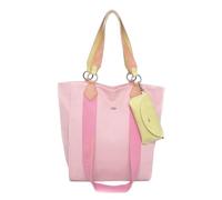 Fritzi Izzy02 Canvas Candy Shopper Donna Grande Borsa Tote in Cotone con Custodia Occhiali Rimovibile Vegan per Spiaggia Città Festival Mare 39 x 32 x 11 cm, Rosa