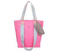 Fritzi Izzy02 Canvas Neon Pink Shopper Donna Grande Borsa Tote in Cotone con Custodia Occhiali Rimovibile Vegan per Spiaggia Città Festival Mare 39 x 32 x 11 cm, Rosa Neon