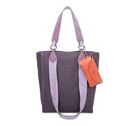 Fritzi Izzy02 Canvas Plumy Shopper Donna Grande Borsa Tote in Cotone con Custodia Occhiali Rimovibile Vegan per Spiaggia Città Festival Mare 39 x 32 x 11 cm, Lilla