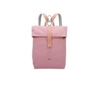 Fritzi Izzy03 Canvas Rosy Rucksack Zaino Donna in Cotone con Tracolle Regolabili Vegan per Città Università 40 x 30,5 x 18 cm, Rosa