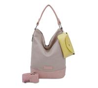 Fritzi Izzy07 Olga Canvas Sand Hobo Borsa a Spalla Donna in Cotone con Custodia Occhiali Rimovibile e Tracolla Vegan per Spiaggia Città Festival 37 x 27 x 17 cm, Beige