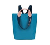Fritzi Ju Lighty Cool Blue Backpack Zaino Donna in Nylon Ultra Leggero con Tracolle Regolabili e Manico Corto per Festival Città Università 38 x 30 x 17 cm, Blu