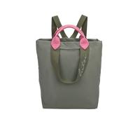 Fritzi Ju Lighty Olive Backpack Zaino Donna in Nylon Ultra Leggero con Tracolle Regolabili e Manico Corto per Festival Città Università 38 x 30 x 17 cm, Verde Oliva