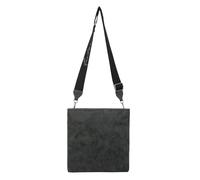 Fritzi Ronja Cross Vintage Black Idol Crossbody Borsa a Tracolla Donna Ecopelle Vegan Finitura Vintage per Festival e Città 15 x 29 x 3 cm, Nero