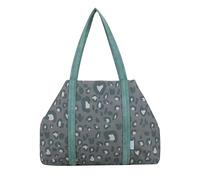 Fritzi Simply - Borsa shopper da donna in tela con stampa leopardata vegana, 29 x 44 x 16 cm, rosa, oliva, beige, oliva