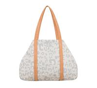 Fritzi Simply Shopper Leo borsa shopper donna canvas stampa leopardata vegana borsa a spalla capiente con cerniera festival città shopping viaggio casual 29 x 44 x 16 cm - Rosa, Oliva, Beige