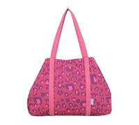 Fritzi Simply Shopper Leo borsa shopper donna canvas stampa leopardata vegana borsa a spalla capiente con cerniera festival città shopping viaggio casual 29 x 44 x 16 cm - Rosa, Oliva, Beige