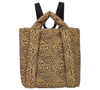 Fritzi Tonnje Backpack Leo Cheetah Mustard Black Zaino Donna Capiente in Nylon Città con Cerniera e Spallacci Fantasia Leopardata per Quotidiano Lavoro Viaggi 21 L Giallo-Nero