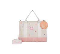Fritzi Tote Bag Limited Embro Fun borsa shopper donna canvas con ricamo tote borsa a spalla capiente tracolla larga tasca festival città shopping viaggio 29,5 x 40 x 14 cm - Antracite, Sabbia