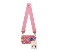 Fritzi x Frida Kahlo Easy Go Canvas Crossbody Bag borsa a tracolla donna canvas compatta borsa piccola con cerniera uso quotidiano 12 x 19,5 x 7,5 cm - Viola, Giallo, Arancione, Verde, Rosa, Blu