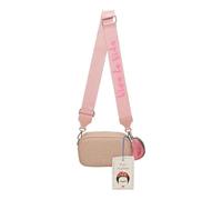 Fritzi x Frida Kahlo Easy Go Canvas Crossbody Bag borsa a tracolla donna canvas compatta borsa piccola con cerniera uso quotidiano 12 x 19,5 x 7,5 cm - Viola, Giallo, Arancione, Verde, Rosa, Blu