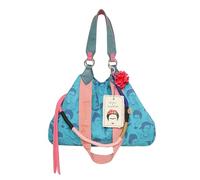 Fritzi x Frida Kahlo Izzy Limited - Borsa a tracolla da donna, in tela, con bottone automatico, 29 x 42 x 15 cm, colore: rosa, viola, verde, arancione, blu