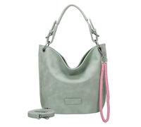 Fritzi31N Vintage Hobo Donna Borsa a Spalla Borsa Hobo Borsa a Mano Tempo Libero Viaggio Città Ecopelle Vegana 28 x 26 x 13 cm - Nero, Rosa, Marrone, Turchese, Verde, Grigio, Beige, Fucsia, Viola, Blu