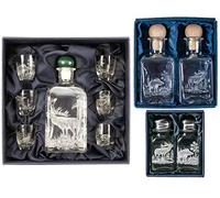 Fritzmann - Set regalo per cacciatori, servizio da grappa, 7 pezzi, aceto, olio, pepe