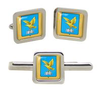 Friuli - Venezia Giulia (Italia) Quadrato Gemelli E Fermacravatta Set