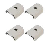 friulsider 100 Pezzi CAPPELLOTTI in Acciaio Bianco Grigio RAL9002 per LAMIERA COIBENTATA Greca 19x22mm