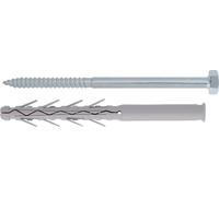 Friulsider Tasselli in Nylon ø 8 mm L. 80 mm Vite esagonale cf 100 Pz TUP4