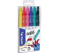 Pacchetto pilota di 6 lavori di colore Frixion - Equamente - punto medio 2,5 mm - Trazo 0,63 mm - Colori di alimentazione