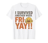 Friyay I Survived Another Week - Weekend Sarcastico Divertente Maglietta