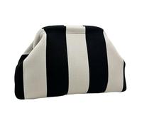 Frizione a gancio da donna - Borsa da notte tessuta a mano con cerniera | BOHO BOLD BOLD BOLE PER LA SPIAGGIA DI SUMERA, VIAGGIO E ALTO RELAX | Borsa nella leggenda, Strisce nere e bianche, Consulte