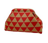 Frizione a gancio da donna - Borsa da notte tessuta a mano con cerniera | BOHO BOLD BOLD BOLE PER LA SPIAGGIA DI SUMERA, VIAGGIO E ALTO RELAX | Borsa nella leggenda, Triangolo rosso, Consulte la