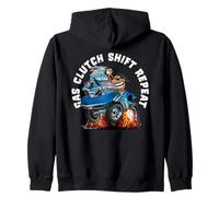 Frizione a Gas Ripetizione Cambio Divertente Auto Classica Design Cartone Animato Felpa con Cappuccio