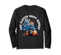 Frizione a Gas Ripetizione Cambio Divertente Auto Classica Design Cartone Animato Maglia a Manica