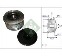 Frizione alternatore puleggia 535 0109 10 INA per NISSAN RENAULT