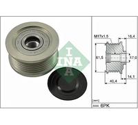 Frizione alternatore puleggia 535 0115 10 INA per FIAT LANCIA ALFA ROMEO OPEL
