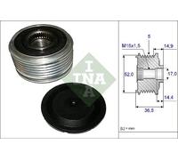 Frizione alternatore puleggia 535 0129 10 INA per MERCEDES-BENZ CLASSE A
