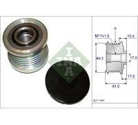 Frizione alternatore puleggia 535 0193 10 INA per CITROËN PEUGEOT DS OPEL