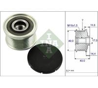 Frizione alternatore puleggia 535 0254 10 INA per BMW X5