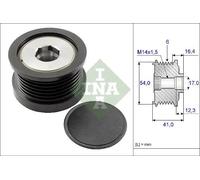 Frizione alternatore puleggia 535 0259 10 INA per VOLVO FORD ALFA ROMEO JEEP