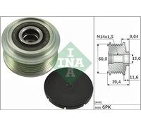 Frizione alternatore puleggia 535 0277 10 INA per PEUGEOT TOYOTA CITROËN
