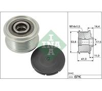 Frizione alternatore puleggia 535 0304 10 INA per CITROËN PEUGEOT OPEL DS FIAT
