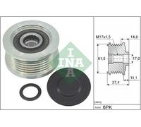 Frizione alternatore puleggia 535 0348 10 INA per LANCIA FIAT