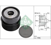 Ina Frizione alternatore puleggia 535 0354 10 per FORD TRANSIT Autobus