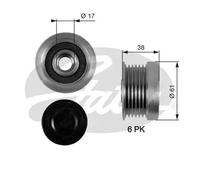 Frizione alternatore puleggia OAP7036 GATES per VOLVO S70 V70 I C70 I Coupé