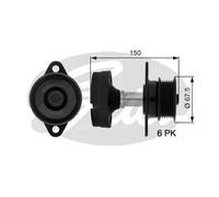 Frizione alternatore puleggia OAP7045 GATES per FORD FOCUS I Tre volumi FOCUS I