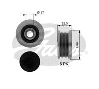 Frizione alternatore puleggia OAP7073 GATES per KIA HYUNDAI