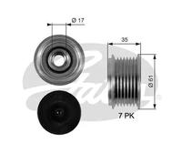 Frizione alternatore puleggia OAP7095 GATES per VW AUDI PORSCHE