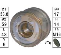 Frizione alternatore puleggia Senso rotazione orario ZN5586 ERA per CITROËN