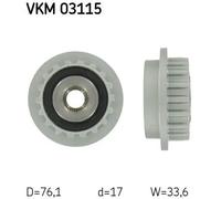 SKF Generatore a ruota libera VKM 03115 per alternatore VW Multivan T5, Touareg, Phaeton